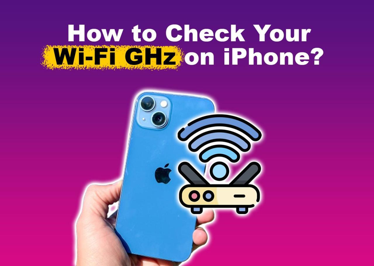 How to check your wifi ghz on iphone